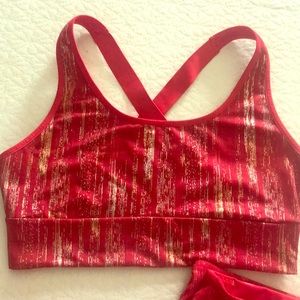 Victoria’s Secret Metallic Red Sports Bra